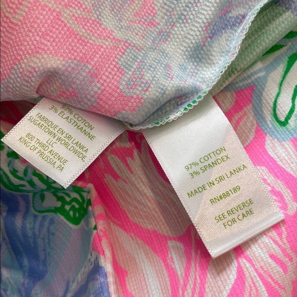 Lilly Pulitzer Varney Overall Dress Bright Delight Patch Size 10, NWT - Picture 7 of 13